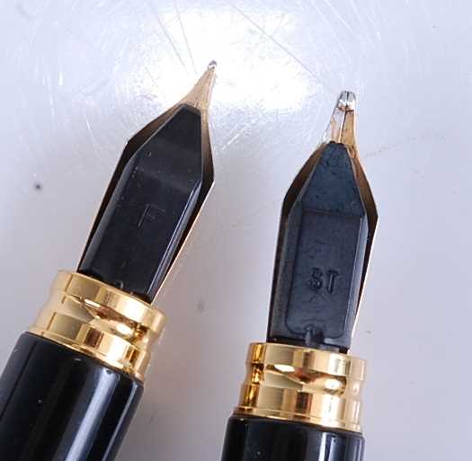 Two Waterman's Le Man 200 fountain pens, being Green and Blue Marble designs with gold plated - Image 4 of 6