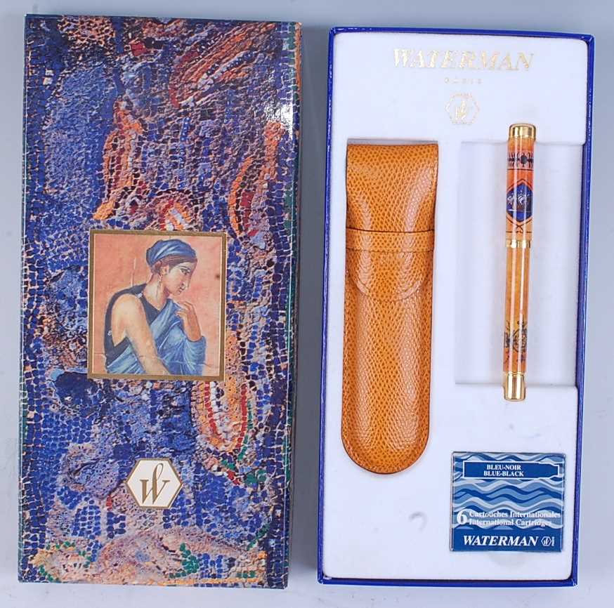 A boxed Waterman Anastasia 'Reva Latin' Ocre De Napoles fountain pen, part of the 'Lady' collection, - Image 2 of 7