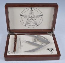 A boxed Visconti Divina Proporzione limited edition fountain pen, in burlwood celluloid with