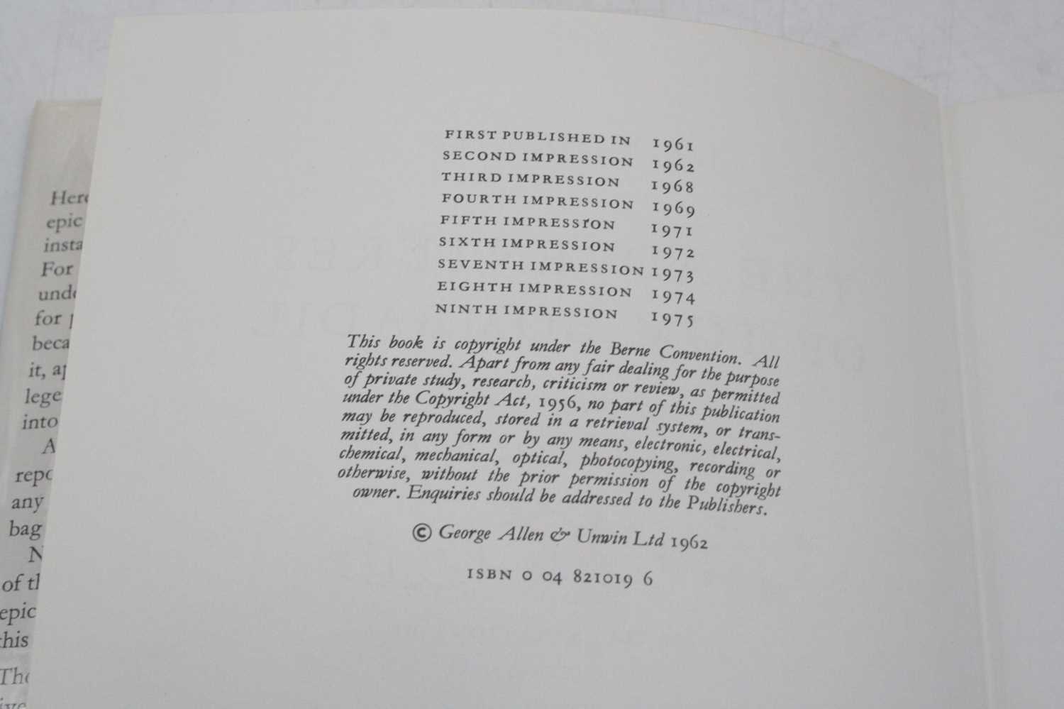 Tolkien J.R.R.: Farmer Giles of Ham, Fifth Impression, Published George Allen and Unwin Ltd., - Image 3 of 7