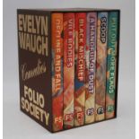 Waugh, Evelyn: Comedies, six volumes in slip-case to include Decline And Fall, Vile Bodies, Black