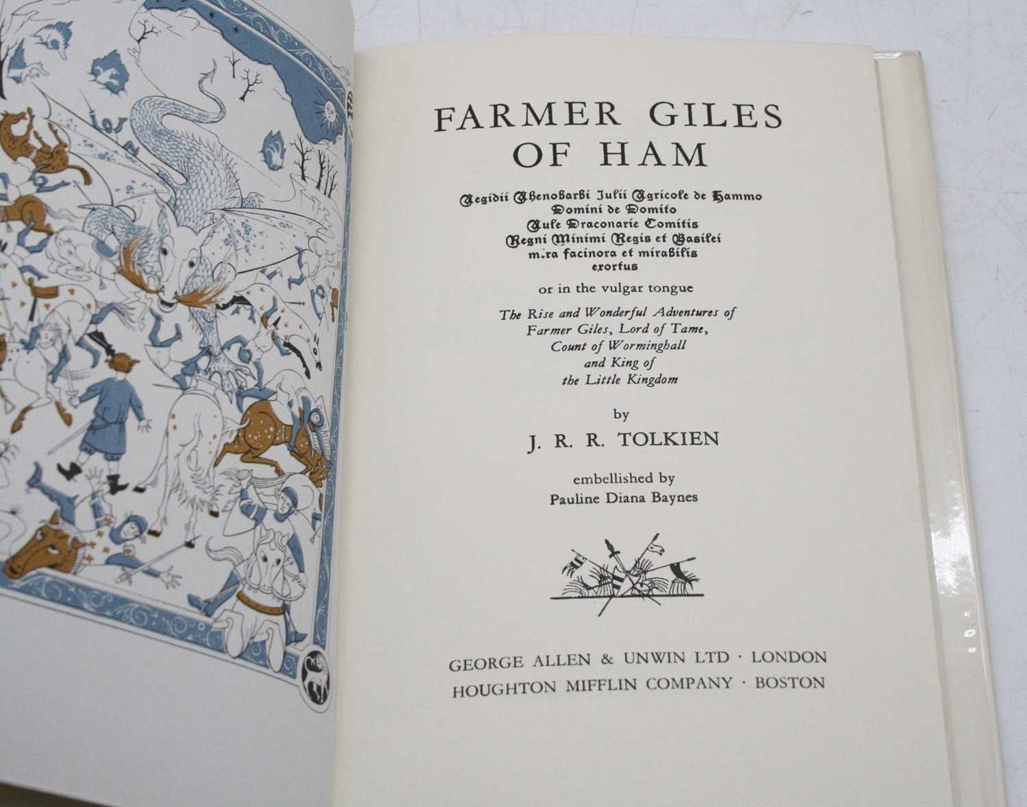 Tolkien J.R.R.: Farmer Giles of Ham, Fifth Impression, Published George Allen and Unwin Ltd., - Image 4 of 7