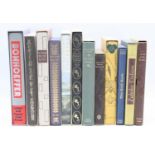 A box of miscalleanous books, mainly being Folio Society and in slip-cases to include Walopol,