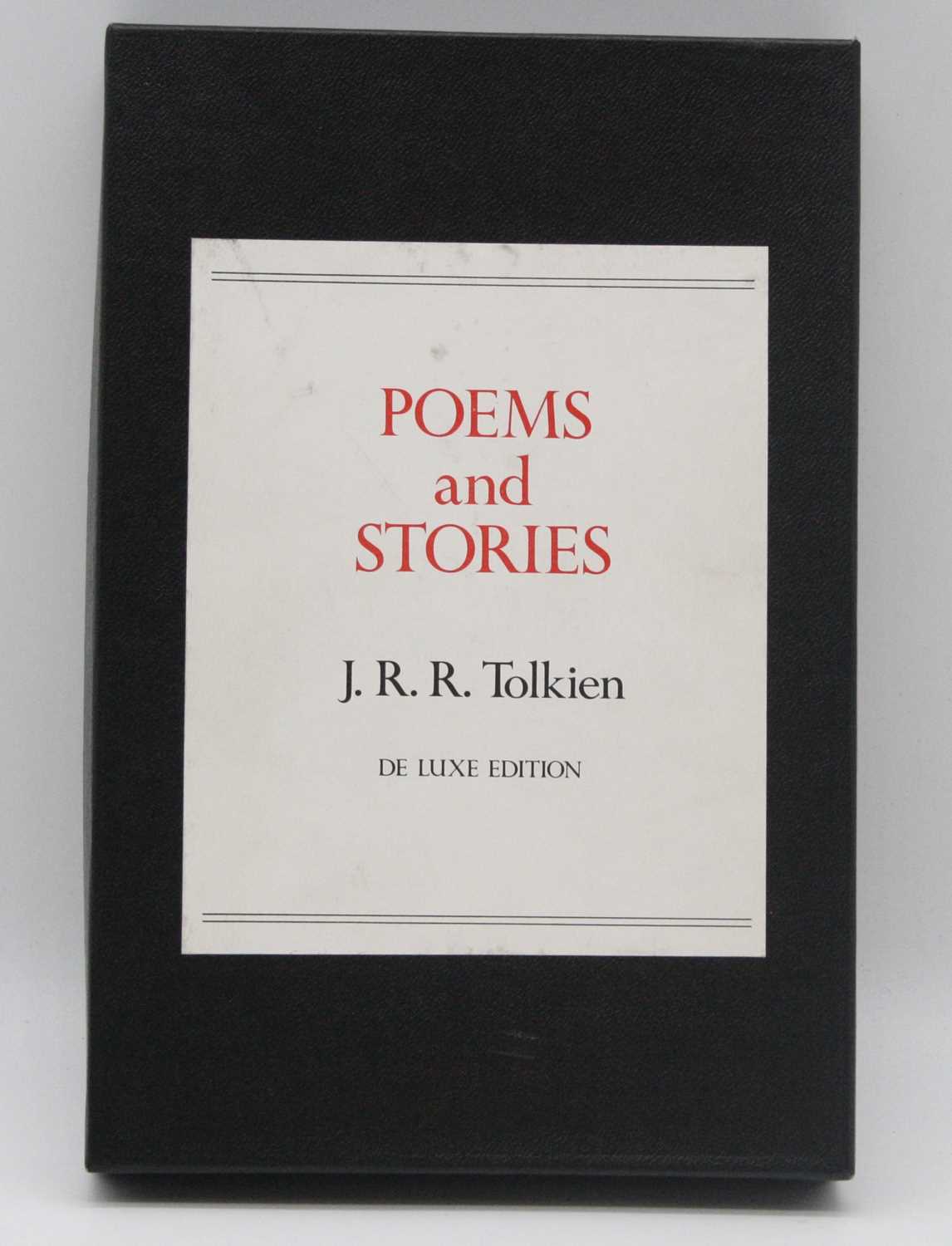 Tolkien, J.R.R.: Poems and Stories De Luxe Edition, George Allen and Unwin, 1980, in slipcase. (1)
