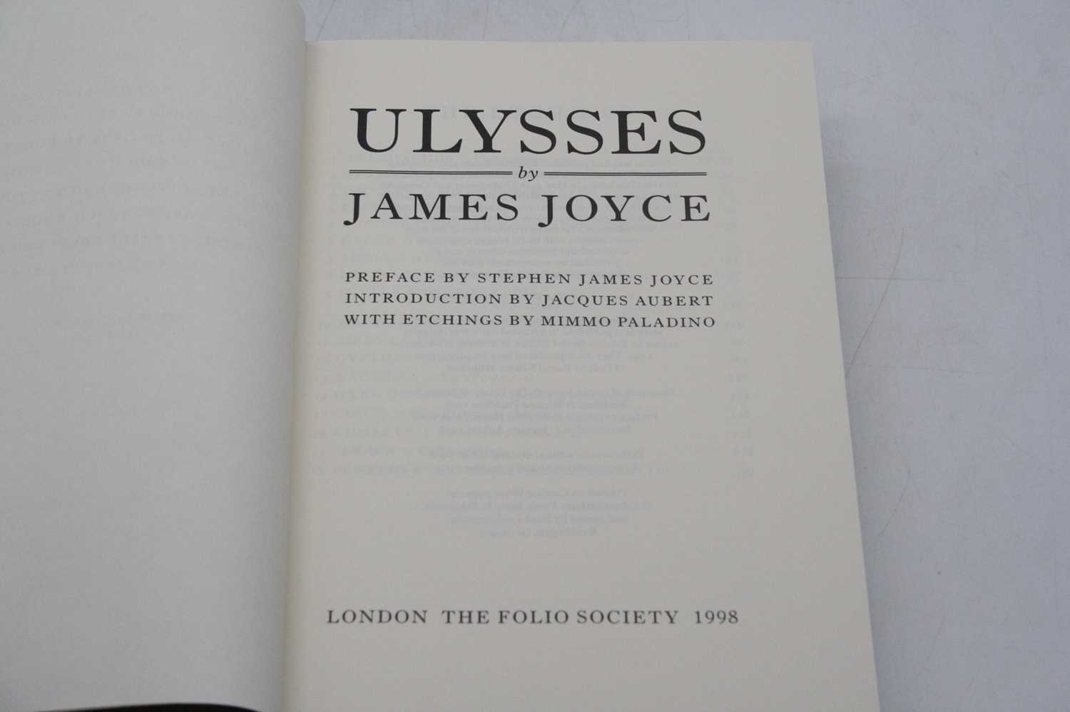 Joyce, James: Ulysses, Preface by Stephen James Joyce, Introduction by Jacques Aubert with - Image 2 of 3