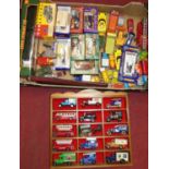 A tray of mixed diecast vehicles, to include Superfast, Matchbox Kingsize, together with a No.8