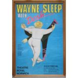 Wayne Sleep With Dash, advertising poster for the Theatre Royal Norwich 18-23 October 1982,