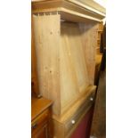 A Victorian pine double door wardrobe, having single long lower drawer, width 137cmVery good