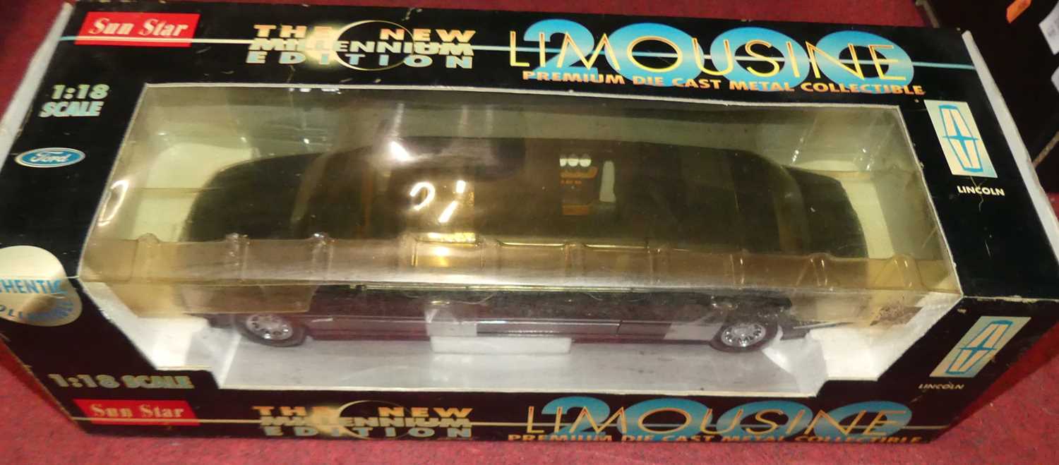 A Sunstar boxed 1:18 scale model of the New Millennium Edition Limousine