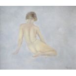Leo Massard (b.1945) - Olivia, oil on canvas, signed lower right, 46 x 55cm
