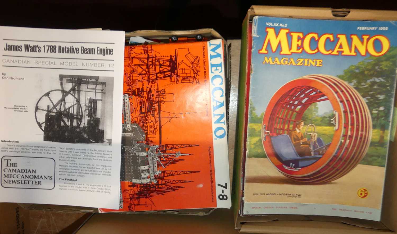 One box of Meccano related magazines including fourteen constructor quarterlys