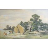 John E Newton (1834-1891) - A summer's day, watercolour, signed and dated '73 lower right, 41 x