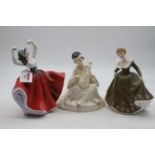 A Royal Doulton figurine Karen, HN2388; and two others (3)
