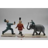 Three Coalport limited edition Guinness advertising figures (boxed)