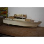 A scratch-built wooden and ply motor cruiser (unfinished)