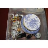 A small collection of miscellaneous items to include flambe glazed miniature vase, Royal Worcester