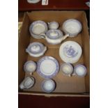 A Victorian child's part tea and dinner service, together with various Victorian transfer printed