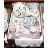 A small collection of miscellaneous items to include a Portmeirion Botanic Garden pattern jug,