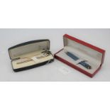 A Cross sterling silver ballpoint pen, in original box; together with a Sheaffer Twilight