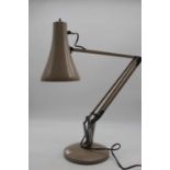 A grey painted angle poise desk lamp