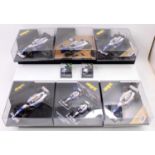 A collection of Williams Renault related 1/24 diecast and display helmets to include a Damon Hill