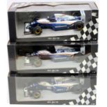 A Minichamps Pauls Model Art Grand Prix range 1/18 scale boxed diecast group, to include a Damon