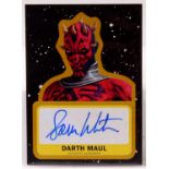 Topps Journey to Star Wars: The Last Jedi Authentic Autograph Card Sam Witner as Darth Maul,