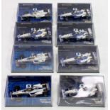 A Minichamps 1/43 scale Williams Formula One Team boxed Formula One diecast group, to include a