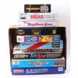 A collection of 1980's childrens board games relating to TV programmes such as The "A" Team, Allo