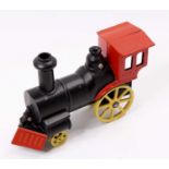 A cast iron in the manner of Hubley Toys American Outline Big Six locomotive