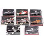 Minichamps 1/43rd scale Formula 1 group of 8 Mclaren Mercedes with various drivers including David