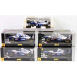 An Onyx 1/18 and 1/24 scale boxed Williams Renault diecast group to include a David Coulthard FW17