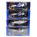A Minichamps Williams F1 Team, boxed 1/18 scale diecast group to include Williams F1 BMW FW23 Ralf