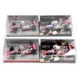 Minichamps 1/43rd scale Formula 1 group of 4 Mclaren Mercedes with Lewis Hamilton - specific