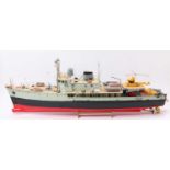 A very well made working model of Jacques-Yves Cousteau research boat CALYPSO by Billings Boats of