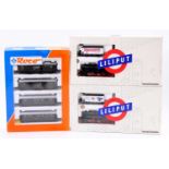 A collection of Liliput and Roco boxed train sets and coach packs, to include a Liliput No. 896