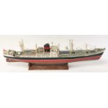 A Mount Fleet Models ? wooden and GRP hulled kit built model of a Clan Ross passenger/cargo liner,