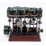 A very well engineered Stuart Turner Triple Expansion Marine Engine, original castings free