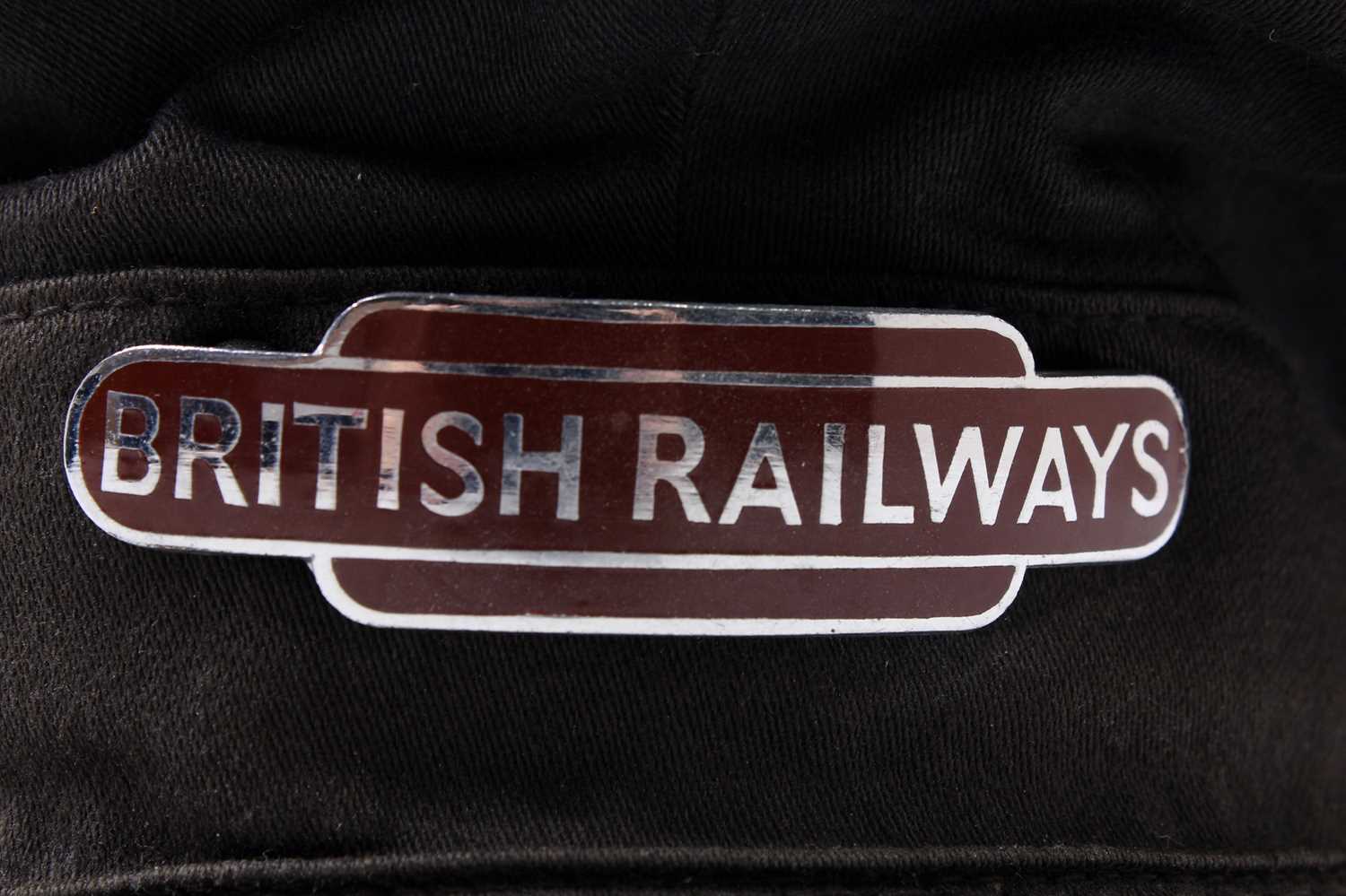 An original National Railway Leather Satchel, together with a GWR Peaked Cap with enamel badge, - Image 4 of 4