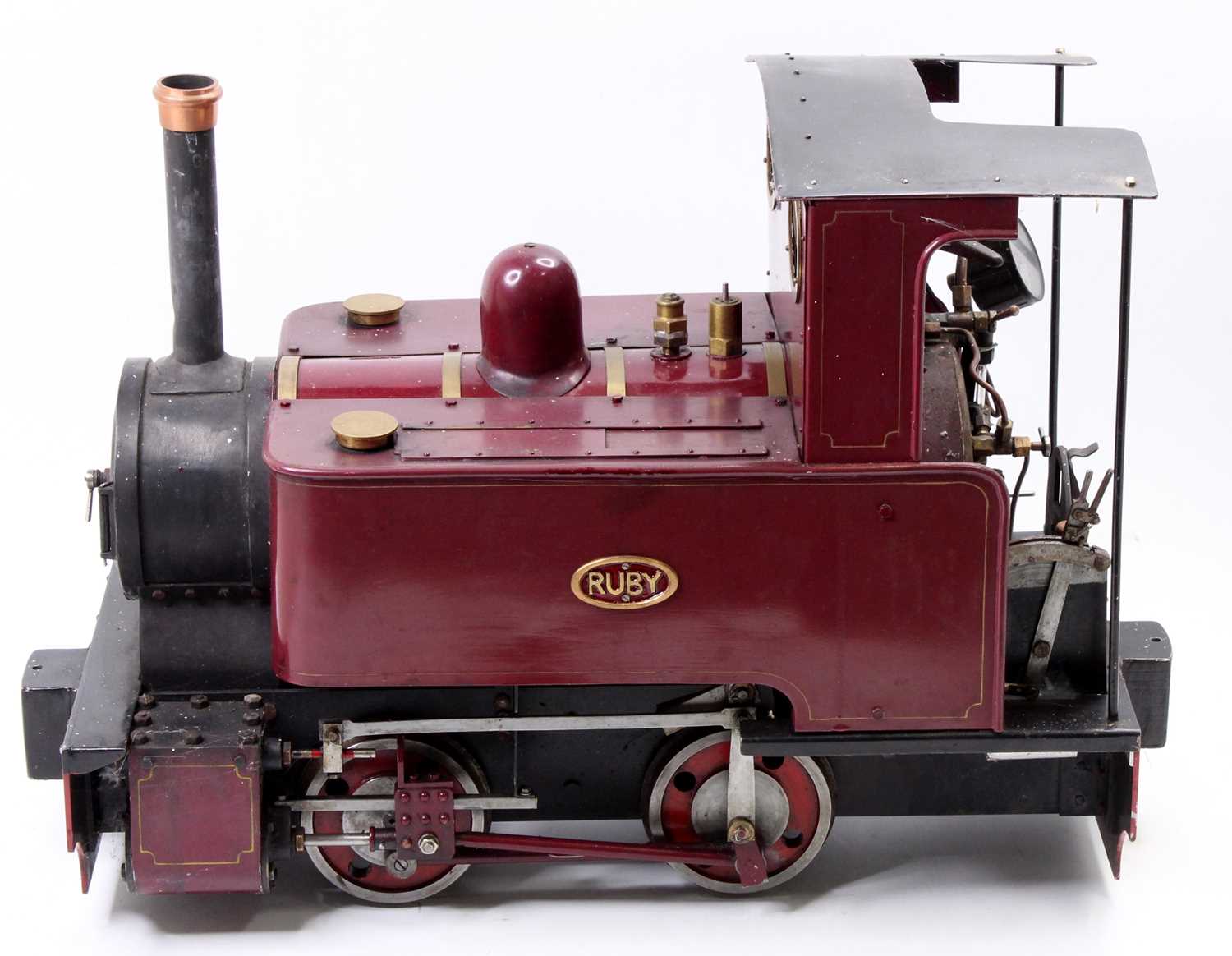 From Maxitrak Designs well-engineered 5" gauge live steam coal fired model of a 0-4-0 Contractors - Image 8 of 8