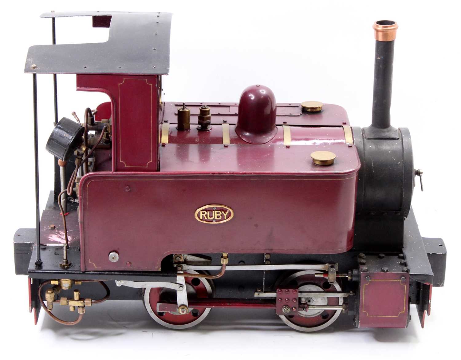 From Maxitrak Designs well-engineered 5" gauge live steam coal fired model of a 0-4-0 Contractors - Image 2 of 8