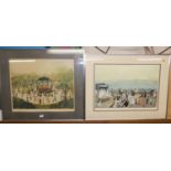 Helen Bradley - Sunday Afternoon in Alexandra Park, Fine Art Trade Guild lithograph, signed in