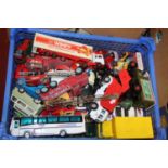 A collection of mixed loose diecast to include Corgi Toys, Matchbox, and others, specific examples