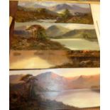 Francis E Jamieson (1895-1950) - set of four Scottish landscapes, oils on artist board, each