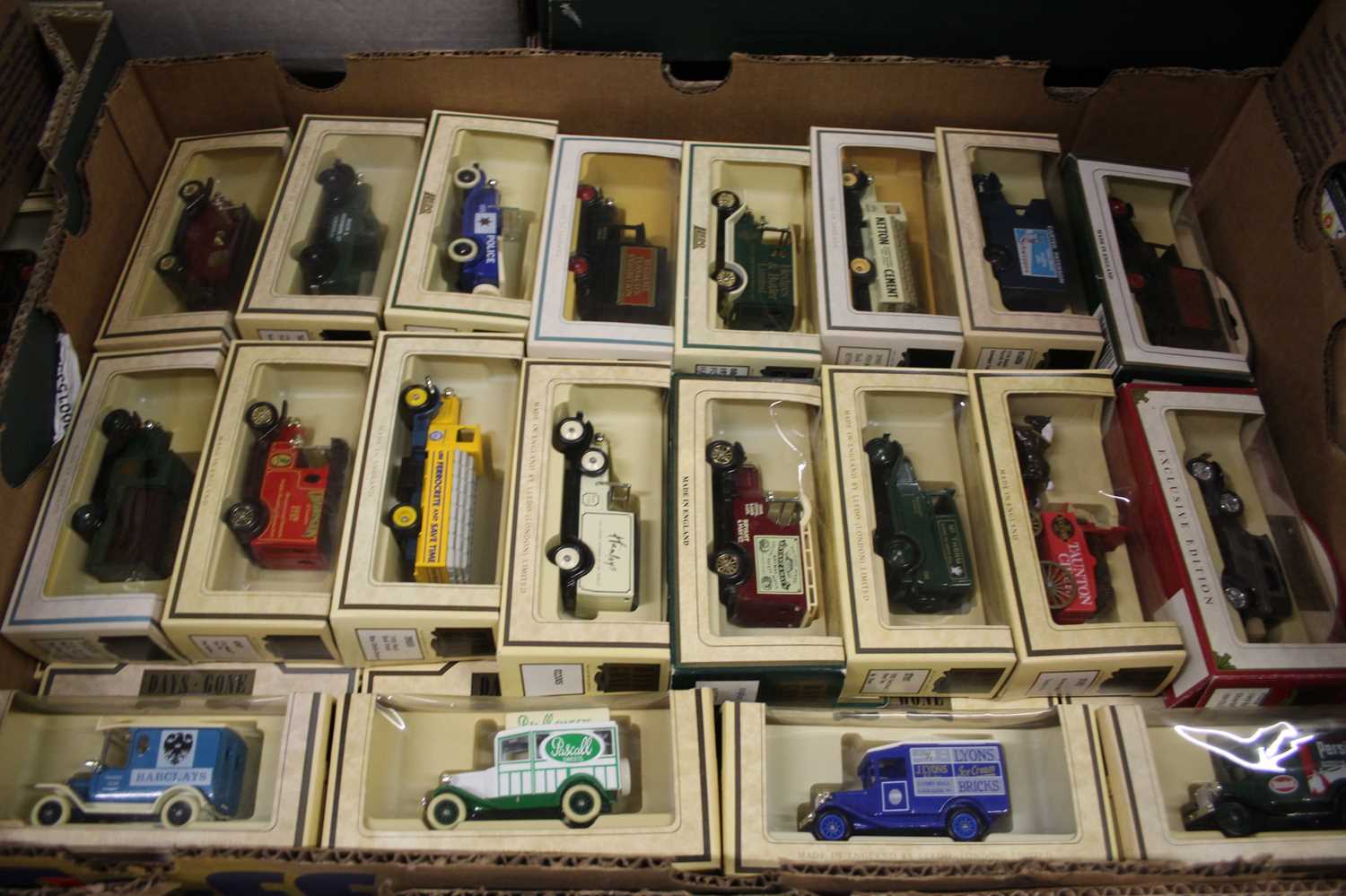Three trays containing a collection of mixed Lledo Days Gone diecast vehicles, mixed examples to - Image 2 of 4