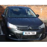 A Citroen C4 VTi five-door metallic grey hatchback, 1.6L, reg. NJ14TWA, first registered March 2014,