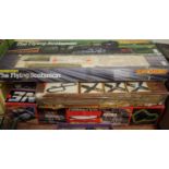 A Scalextric F1 box set, together with a Dukes of Hazzard slot racing set and a Hornby Flying