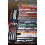 Two boxes of miscellaneous DVD's and CD's to include Seinfeld - The Complete Series box-set with