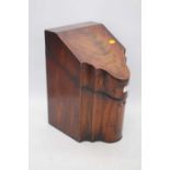 A George III mahogany knife-box, of shaped outline, h.37cmRemarkably good condition for age. You can