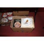 Two boxes of collectors plates